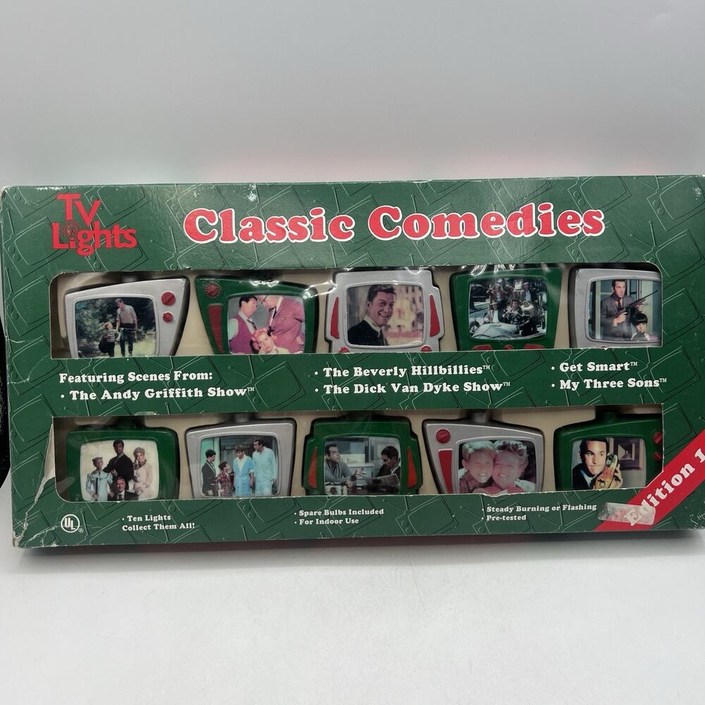 Vintage Sammax 10 String Light COVERS ONLY Retro Tv Classic Comedies 1997